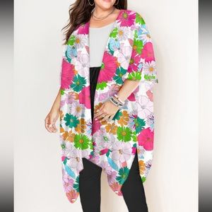 NWOT Floral Print Kimono
